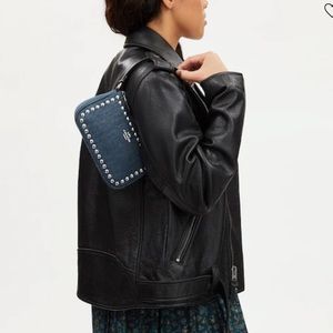 Coach Nolita 19 With Rivets Shoulder Wristlet studded Bag